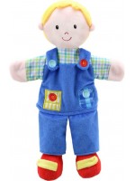 Кукла за куклен театър The Puppet Company - Момче със синя дреха, 38 cm