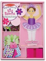 Кукла за обличане Melissa & Doug - Балерината Нина, с магнитни дрехи