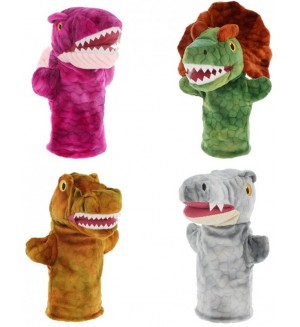 Кукла за театър Keel Toys Keeleco - Динозавър, 27 cm, асортимент