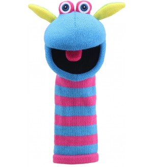 Кукла за театър The Puppet Company - Чорапено чудовище Скорч, 38 cm