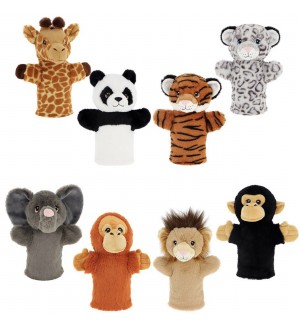 Кукли за театър Keel Toys Keeleco - Диви животни, 27 cm, асортимент Кукли за театър Keel Toys Keeleco - Диви животни, 27 cm, асортимент