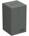 Кутия за карти Ultimate Guard Flip`n`Tray 100+ XenoSkin - Monocolor Grey (100+ бр.)
