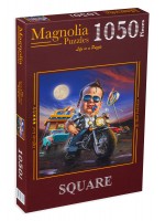 Квадратен пъзел Magnolia от 1050 части - Приключения с мотор