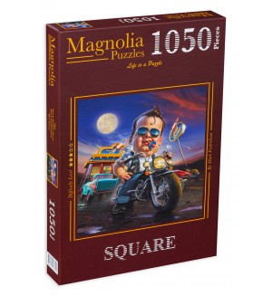 Квадратен пъзел Magnolia от 1050 части - Приключения с мотор