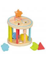 Играчка за сортиране Lelin - Дървено колело