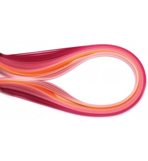 Ленти за квилинг Ем Арт - 3 mm/39 cm, многоцветни (100 бр.)