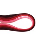 Ленти за квилинг Ем Арт - 5 mm/39 cm, червени/розови (100 бр.)