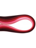 Ленти за квилинг Ем Арт - 5 mm/39 cm, червени/розови (100 бр.)