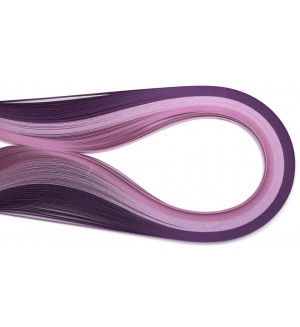 Ленти за квилинг Ем Арт - 5 mm/39 cm, лилави (100 бр.)