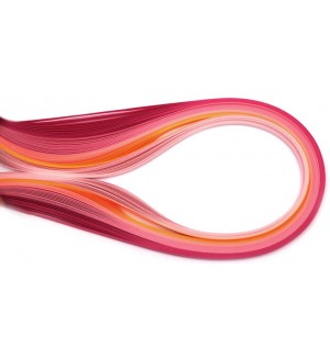 Ленти за квилинг Ем Арт - 5 mm/39 cm, многоцветни (100 бр.)