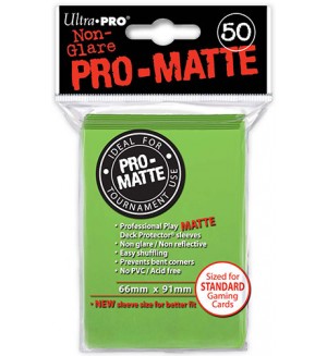 Ultra Pro Card Protector Pack - Standard Size - Светлозелени, матови