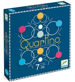 Логическа игра с цветни жетони Djeco, Quartino 