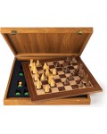 Луксозен шах Manopoulos - модернистичен, орех, 40 x 40 cm