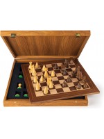 Луксозен шах Manopoulos - модернистичен, орех, 40 x 40 cm