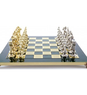 Луксозен шах Manopoulos - Ренесанс, зелени полета, 36 x 36 cm