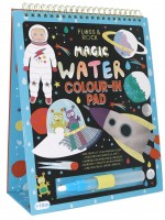 Магически карти за оцветяване с вода Floss&Rock - Космос, 6 броя