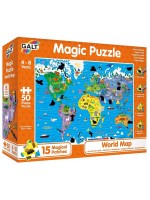 Магически пъзел Galt - Карта на света, 50 части Магически пъзел Galt - Карта на света, 50 части