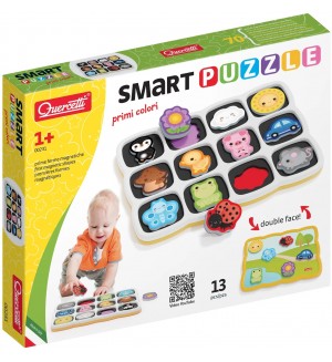 Магнитен детски пъзел Quercetti - Smart, първи цветове Магнитен детски пъзел Quercetti - Smart, първи цветове