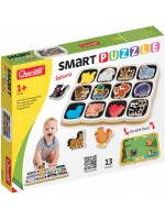 Магнитен детски пъзел Quercetti - Smart, животните от фермата