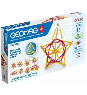 Mагнитен конструктор Geomag - Classic, 93 части