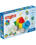 Магнитен конструктор Geomag - Magicube, Колички, 13 части