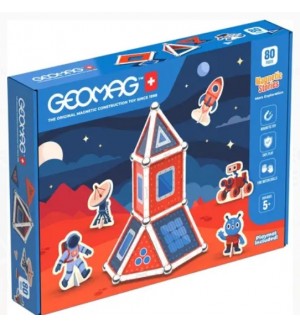 Магнитен конструктор Geomag - Магнитни истории, Марс, 80 части