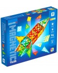 Магнитен конструктор Geomag - Разноцветни плочки, Ракета, 32 части