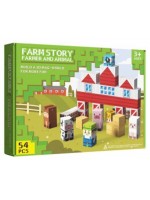 Магнитен конструктор Joele - Farm Story, 54 части