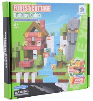 Магнитен конструктор Joele - Forest Cottage, 100 части