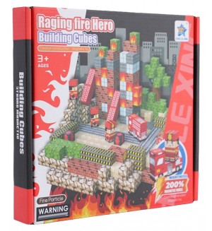 Магнитен конструктор Joele - Raging Fire Hero, 100 части