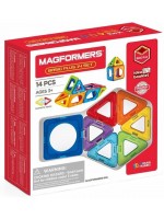 Магнитен конструктор Magformers - Basic Plus, 14 части