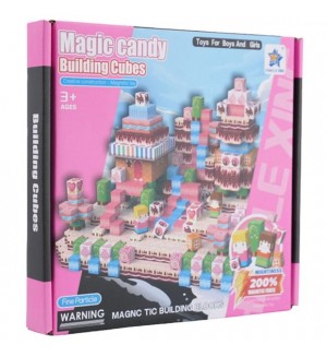 Магнитен конструктор MagniCubes - Magic Candy, 100 части