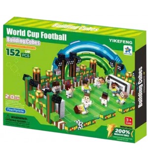 Магнитен конструктор MagniCubes - World Cup Football, 152 части