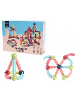 Магнитен конструктор с топчета и пръчки Magnetic Sticks - 100 части