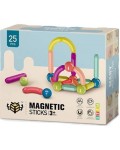 Магнитен конструктор Smart Baby - С топчета и пръчки, 25 части