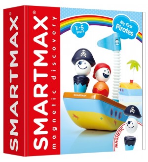 Магнитен конструктор Smart Games Smartmax - Пирати, 10 части