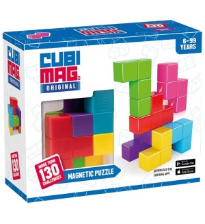 Магнитен пъзел Cubimag Blue Rocket - Със 130 Предизвикателства