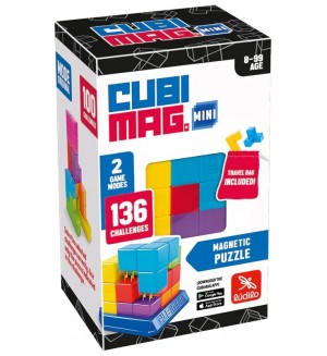Магнитен пъзел Cubimag Blue Rocket - Със 136 предизвикателства Магнитен пъзел Cubimag Blue Rocket - Със 136 предизвикателства