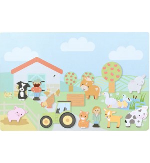 Магнитна дъска Orange Tree Toys - Ферма