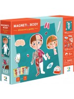 Магнитна игра Dodo - Човешкото тяло, 123 части