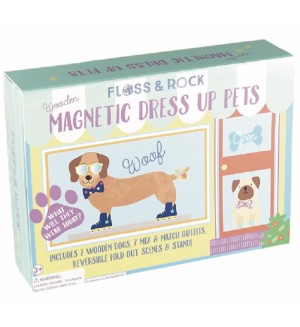 Магнитна игра Floss and Rock - Облечи домашните животни