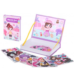 Магнитна игра-книжка MalPlay - Модели за преобличане Магнитна игра-книжка MalPlay - Модели за преобличане