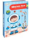 Магнитна игра MalPlay - Монтесори, Момченце за обличане, 59 части