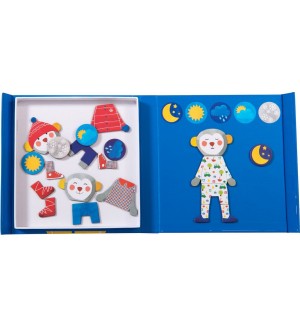 Магнитна игра Moulin Roty - Да се облечем