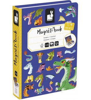 Магнитна книга Janod - Дракони