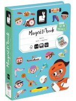 Магнитна книга Janod - Спортове, 48 части