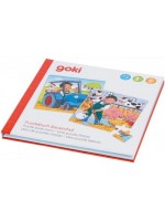 Магнитна книжка с пъзели Goki - Ферма