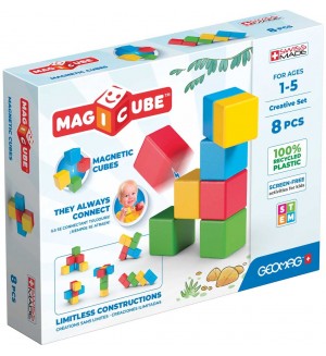 Магнитни кубчета Geomag - Magicube Творения, 8 части