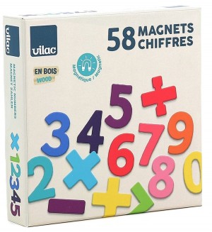 Магнитни цифри и знаци Vilac, 56 бр.