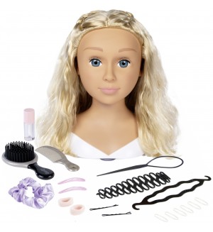 Манекен с аксесоари за стилизиране Smoby - Styling Head